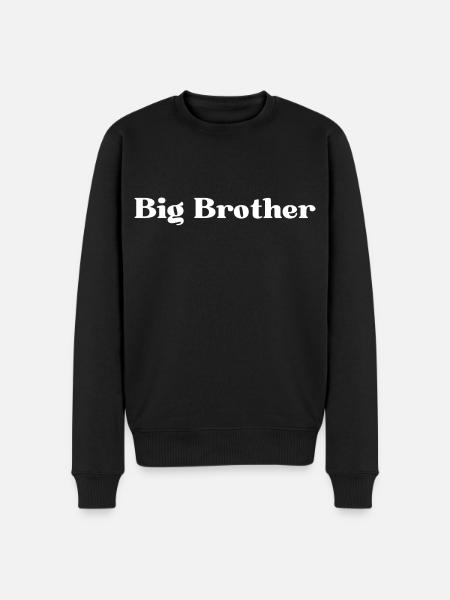 BIG BRO. BIG BROTHER - Men's Premium Organic Jumper - black