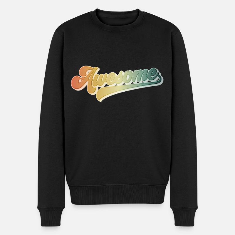 Awesome | Beeindruckend - Männer Premium Bio Pullover - Schwarz