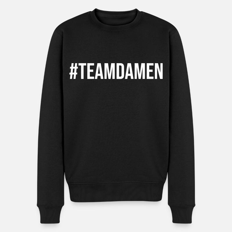 Team Damen - Männer Premium Bio Pullover - Schwarz
