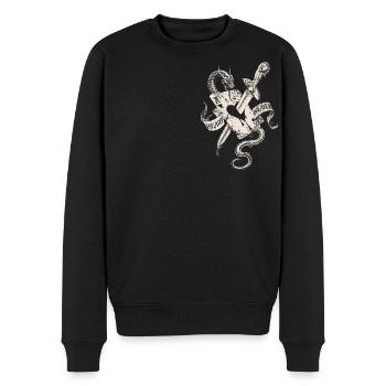 Alchemy England Heart Breaker - Men's Premium Organic Jumper - black - Front - Nico (187cm)