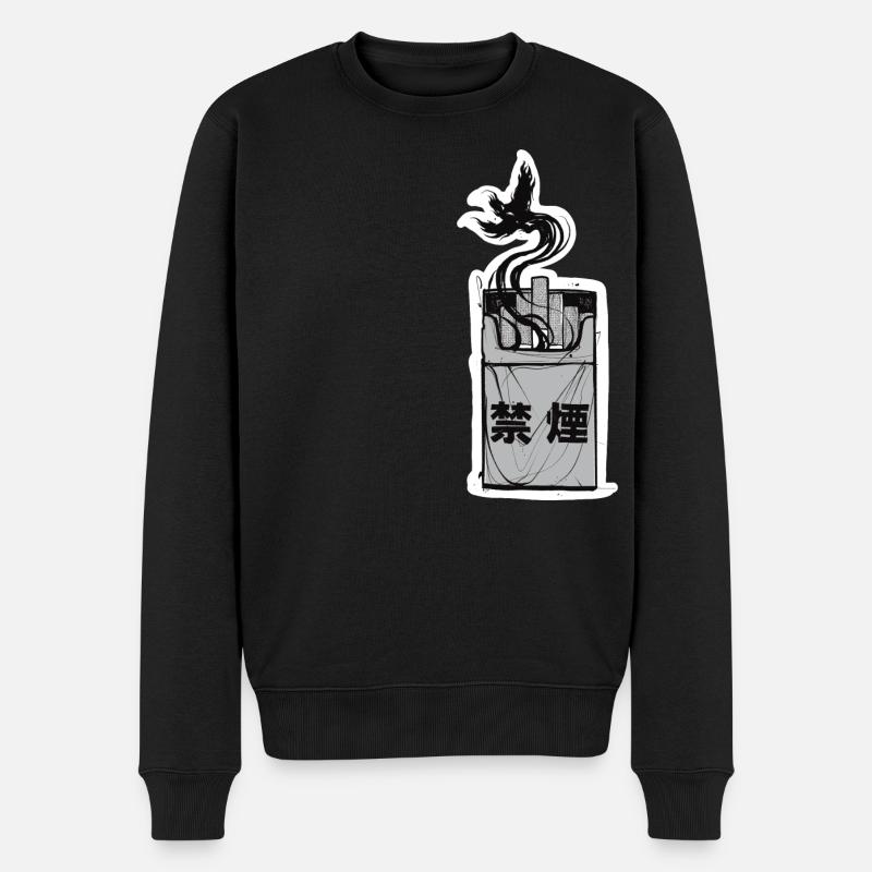 no smoking - Pull Premium bio Homme - noir