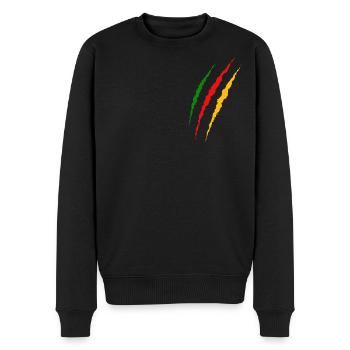 Kurdisch Kratzer Brust - Männer Premium Bio Pullover - Schwarz - Vorne - Nico (187cm)