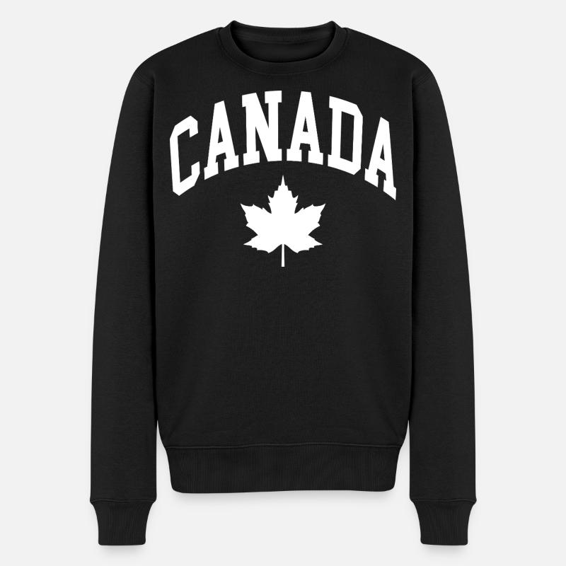 Drapeau du Canada - Pull Premium bio Homme - noir