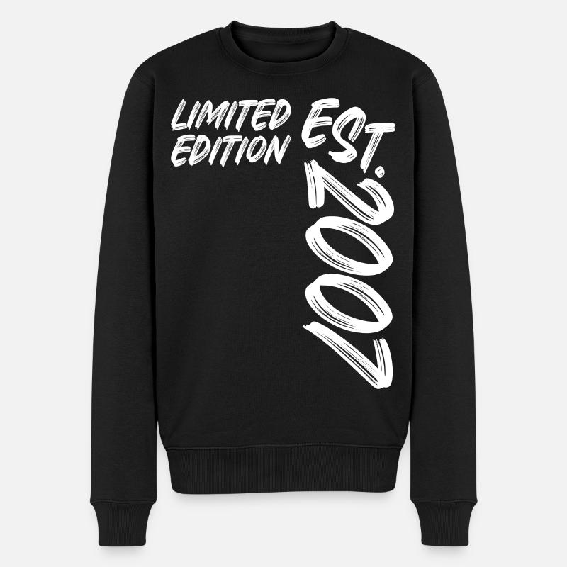 Limited Edition Est. 2007 - Männer Premium Bio Pullover - Schwarz