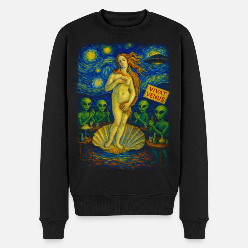 Vivat Venus Alien Gala UFO - Pull Premium bio Homme - noir