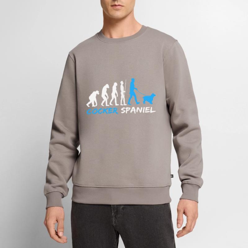 Englischer Cocker Spaniel Hundebesitzer Evolution Männer Premium Bio Pullover