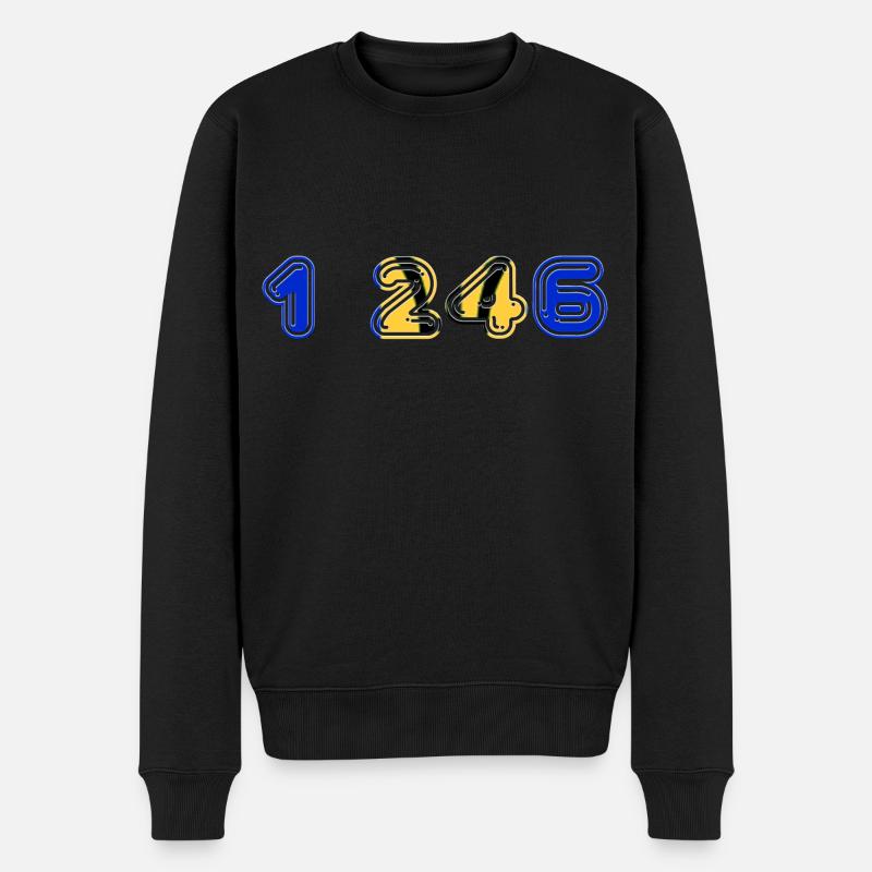 TEAM 1.246 BARBADOS - Männer Premium Bio Pullover - Schwarz