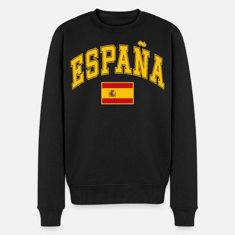 Drapeau de l’Espagne - Pull Premium bio Homme - noir