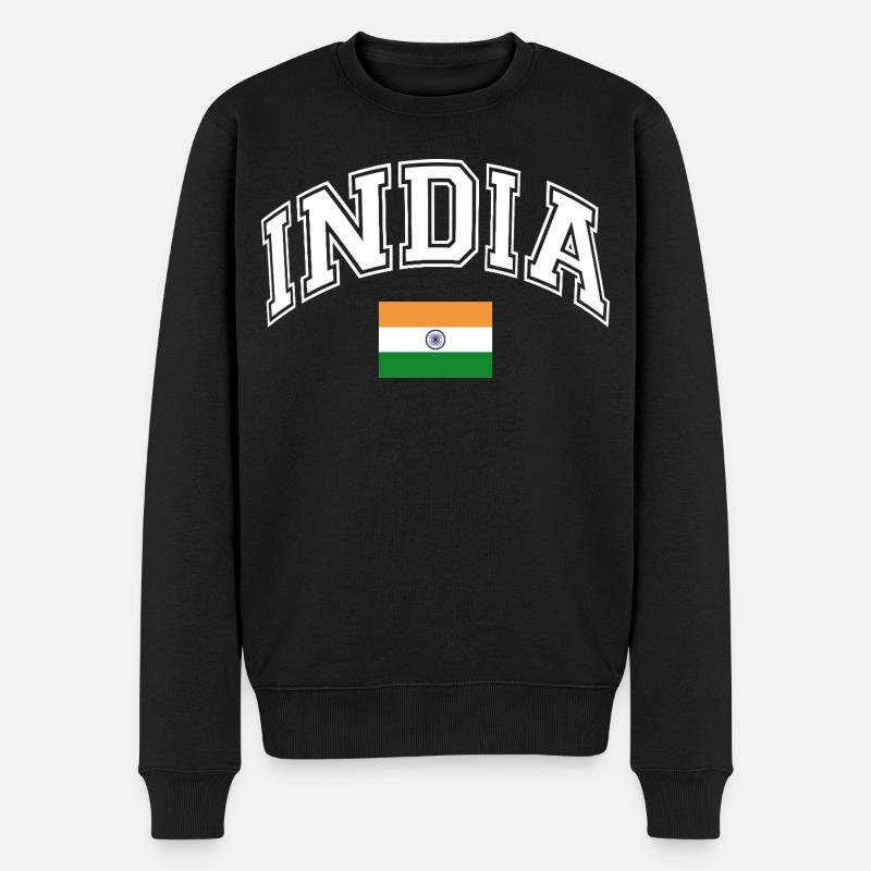 Drapeau de l’Inde - Pull Premium bio Homme - noir