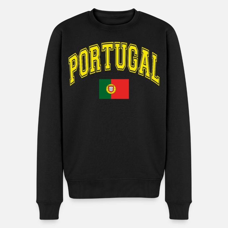 Drapeau du Portugal - Pull Premium bio Homme - noir