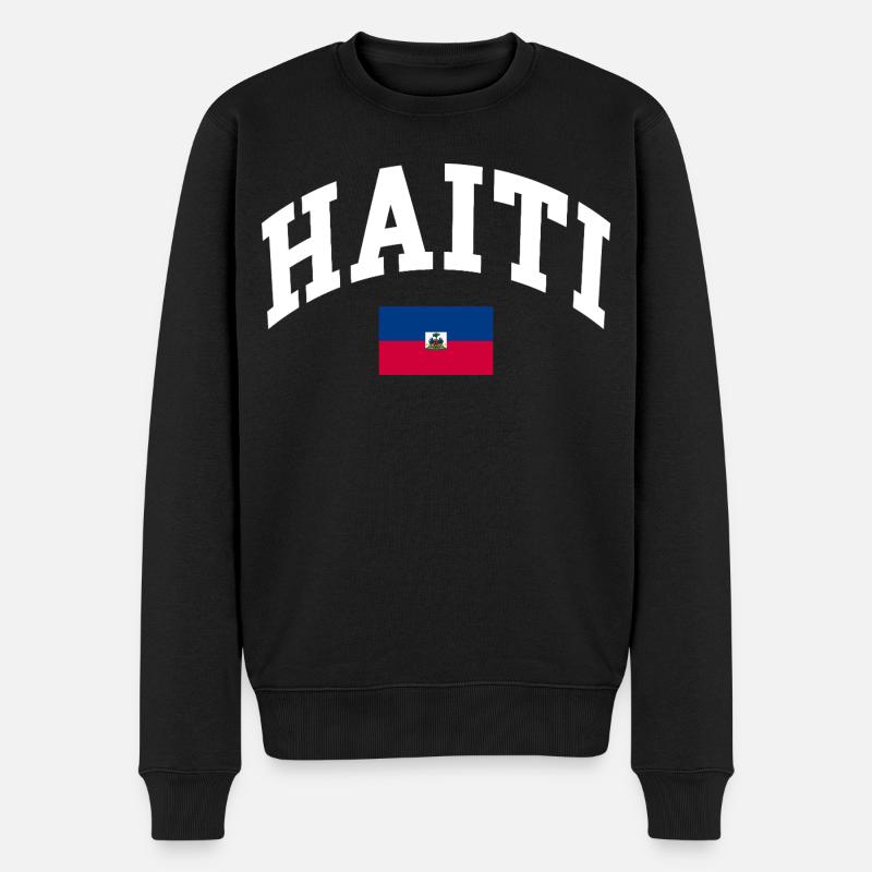 Drapeau d’Haïti - Pull Premium bio Homme - noir