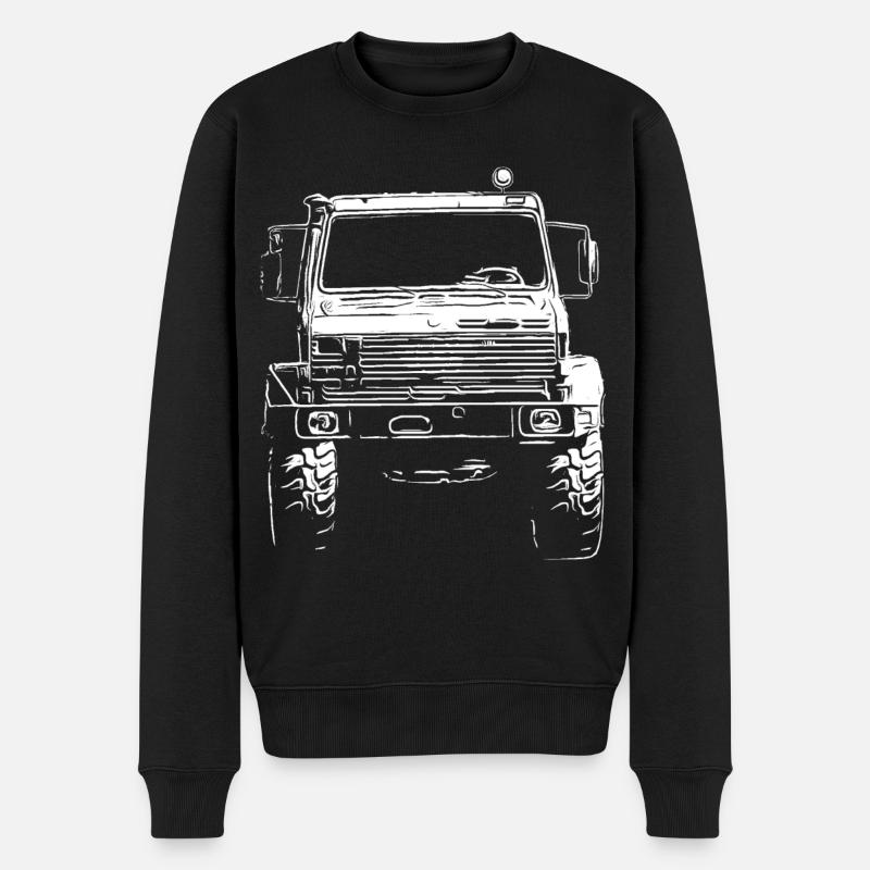 Unimog , Nutzfahrzeug, Lkw, Unimog 406, Traktor - Männer Premium Bio Pullover - Schwarz