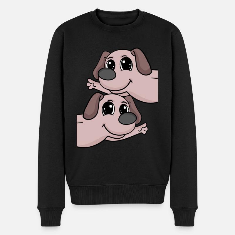 Chiens chiens - Pull Premium bio Homme - noir