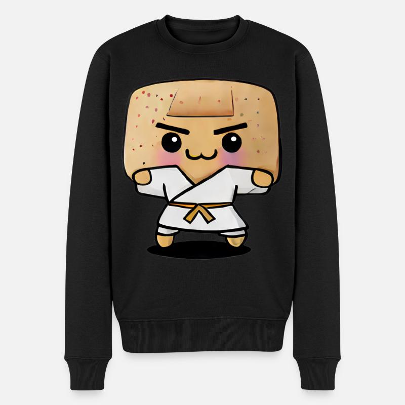 Karaté Toast - Pull Premium bio Homme - noir