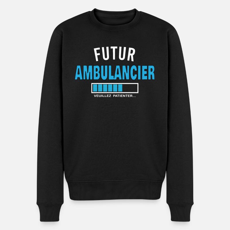 futur AMBULANCIER - Pull Premium bio Homme - noir
