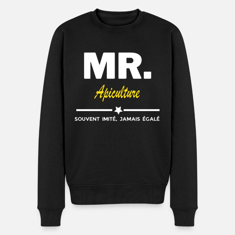 MR souvent imité jamais égalé Apiculture - Pull Premium bio Homme - noir