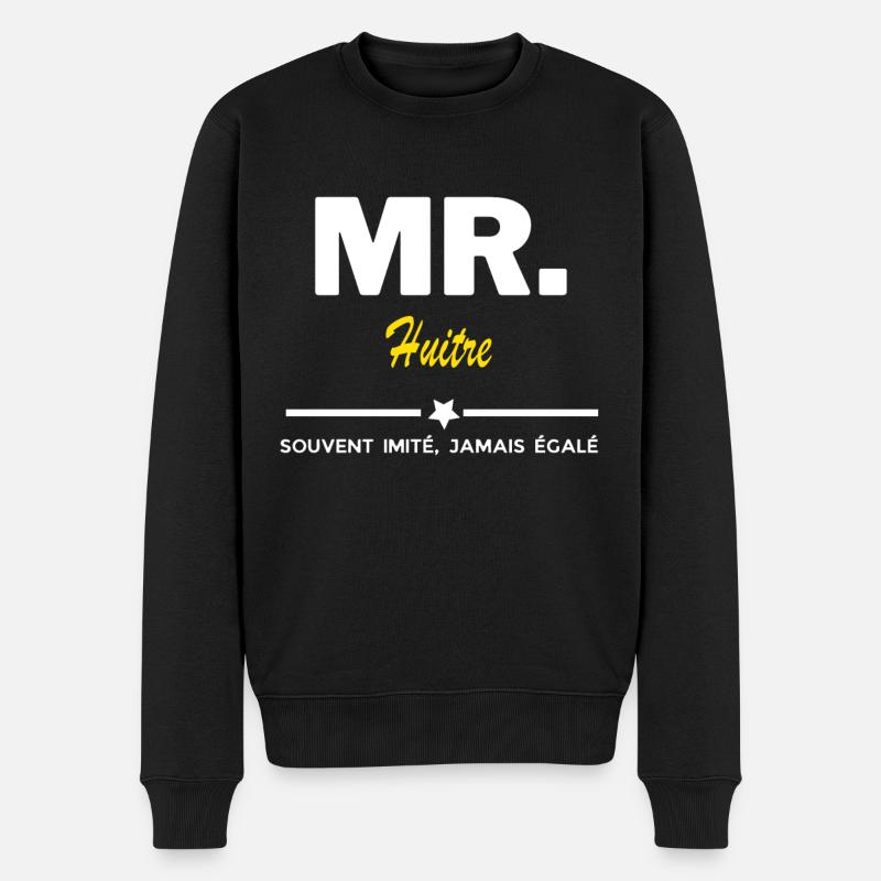 MR. souvent imité, jamais égalé Huitre - Pull Premium bio Homme - noir