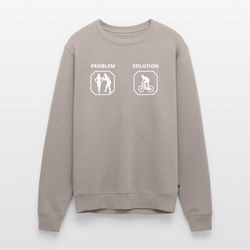 PROBLEM BICYCLE SOLUTION Men's Premium Organic Jumper