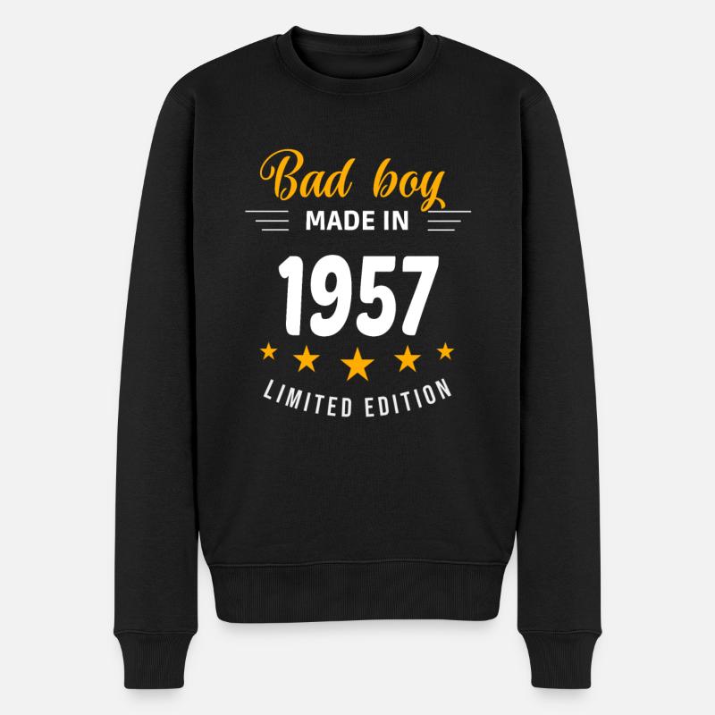 Bad Boy aus dem Jahr 1957 - Männer Premium Bio Pullover - Schwarz