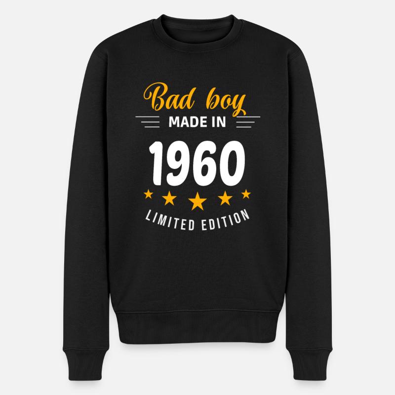 Bad Boy aus dem Jahr 1960 - Männer Premium Bio Pullover - Schwarz