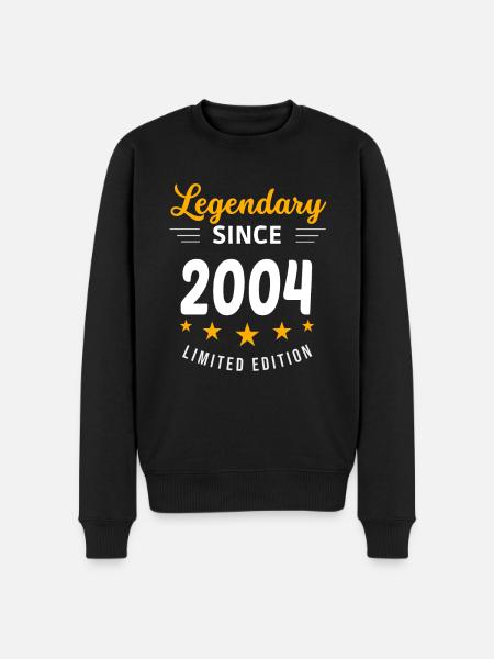 Legendary since 2004 - Men's Premium Organic Jumper - black