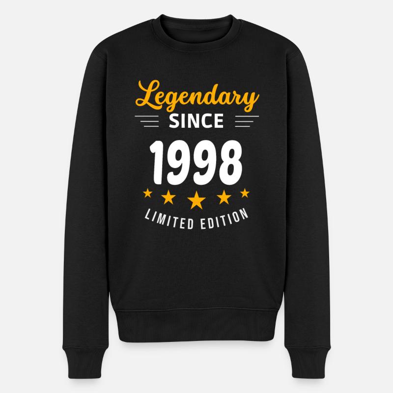 Legendary since 1998 - Men's Premium Organic Jumper - black