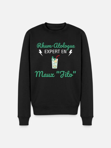 Rhum-Atologue - Pull Premium bio Homme - noir