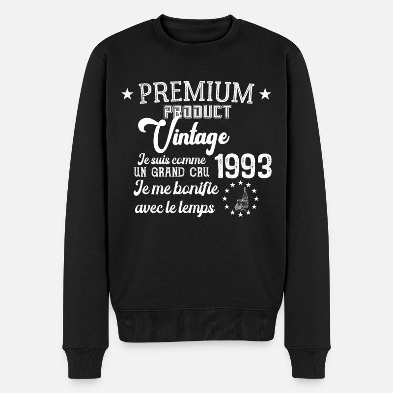 Tshirt Vintage Premium 1993 - Pull Premium bio Homme - noir