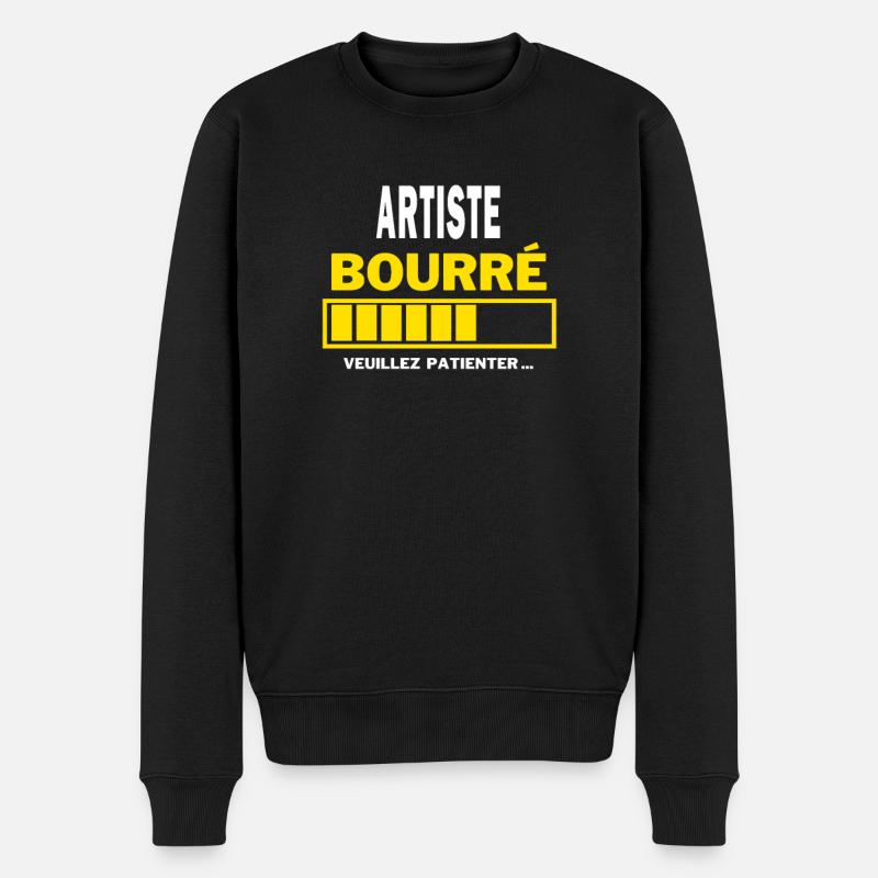 ARTISTE bourré HUMOUR - Pull Premium bio Homme - noir