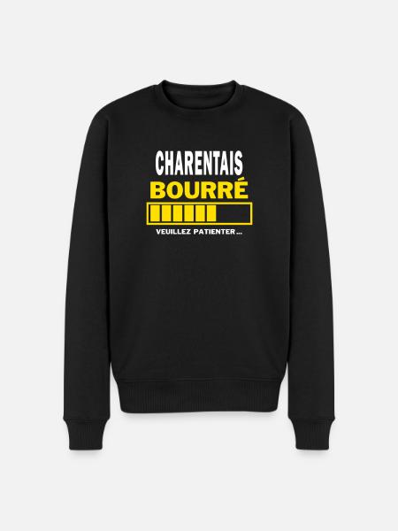 CHARENTAIS bourré HUMOUR - Pull Premium bio Homme - noir