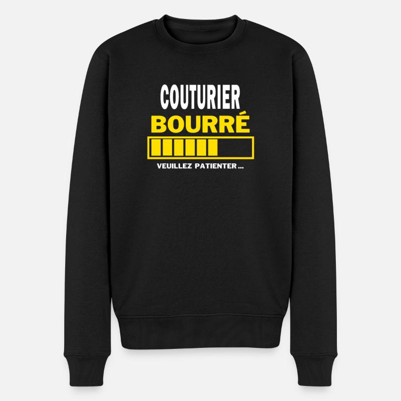 COUTURIER bourré HUMOUR - Pull Premium bio Homme - noir