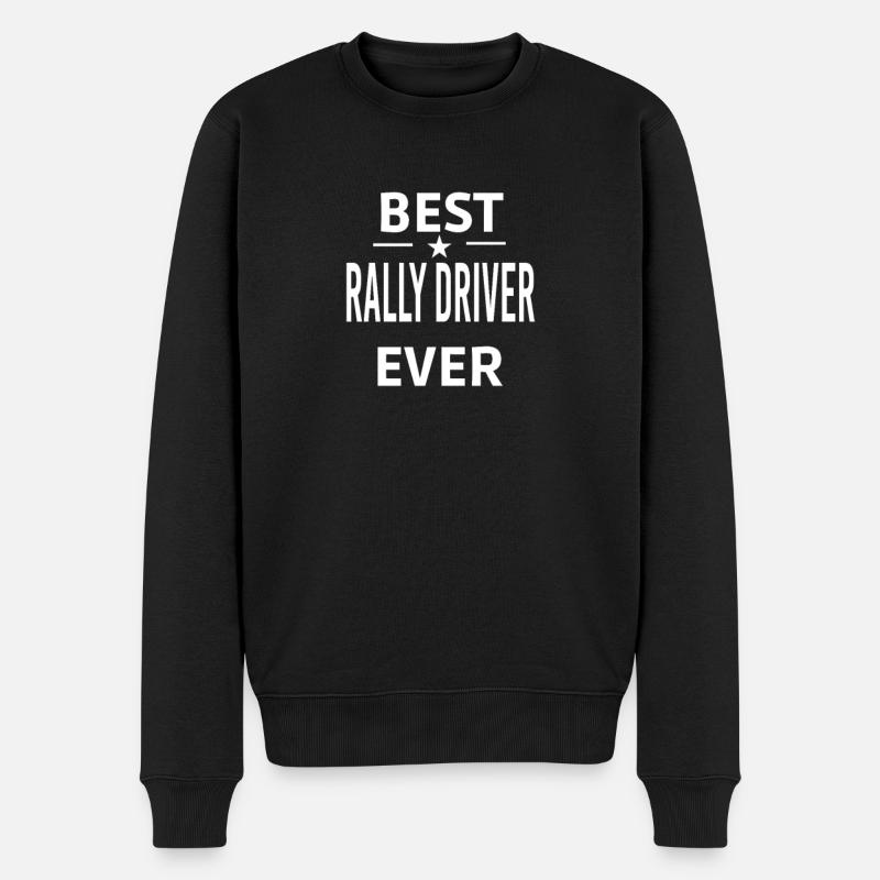 Best Ever RALLY DRIVER - Pull Premium bio Homme - noir