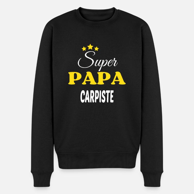 Super Papa CARPISTE ANNIVERSAIRE - Pull Premium bio Homme - noir