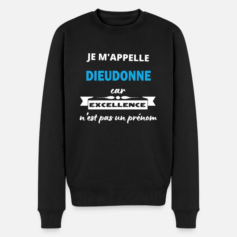 Je m'appelle excellence Dieudonne - Pull Premium bio Homme - noir