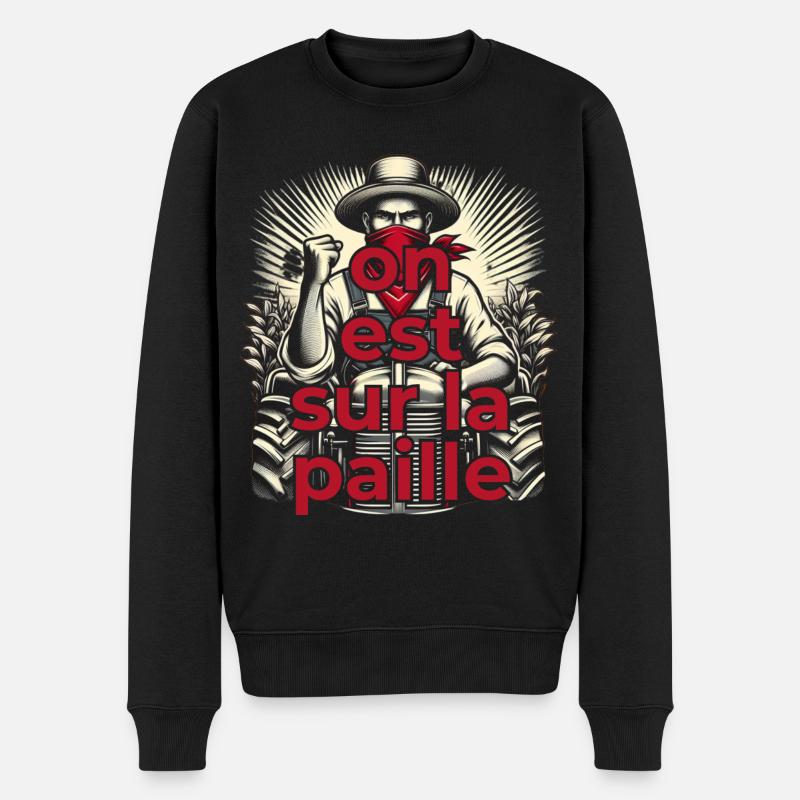 Wir sind unschlüssig - Männer Premium Bio Pullover - Schwarz