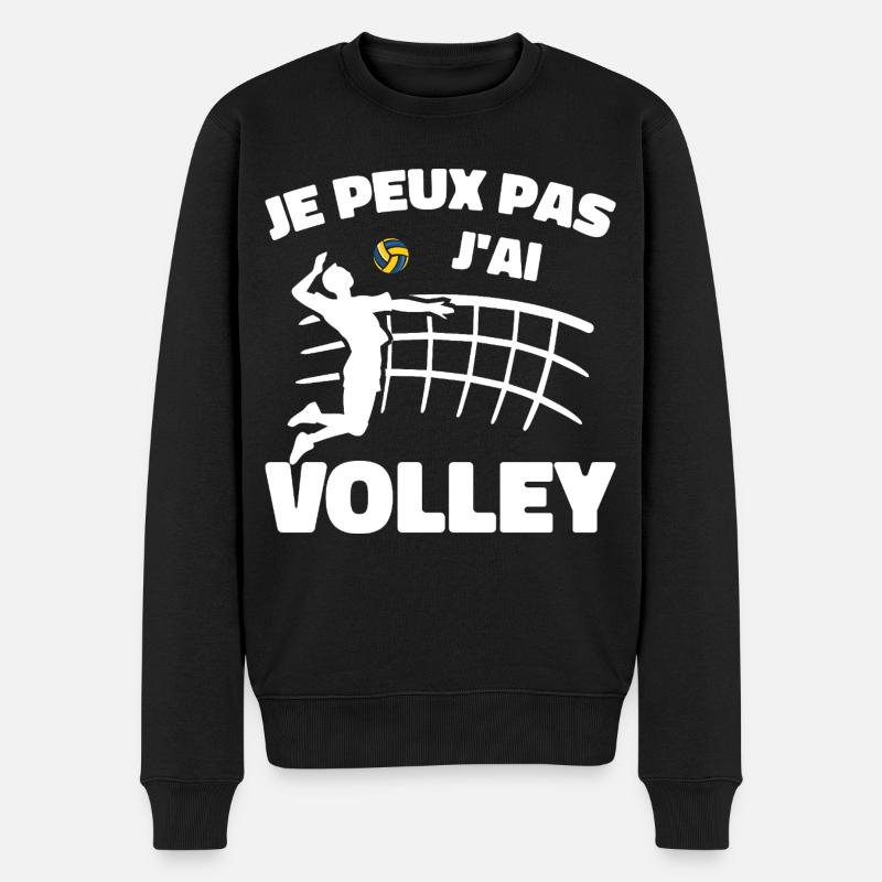 Je Peux Pas J'ai Volley - Pull Premium bio Homme - noir