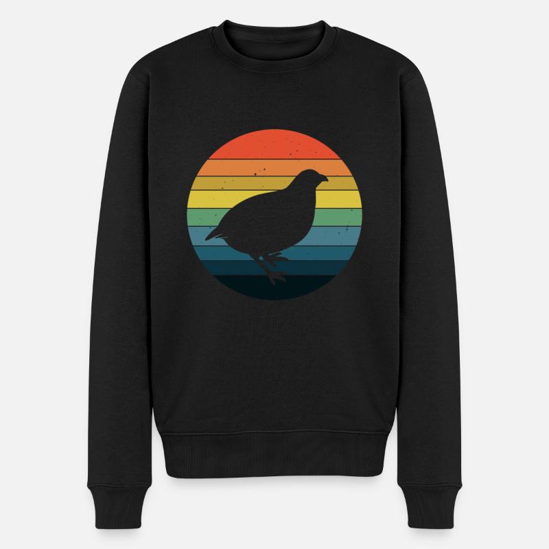 Cailleculteurs cailles cailles Idée cadeau - Pull Premium bio Homme - noir