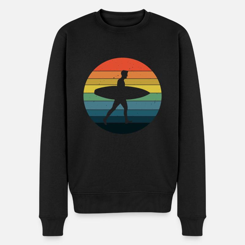 Surf surf - Pull Premium bio Homme - noir