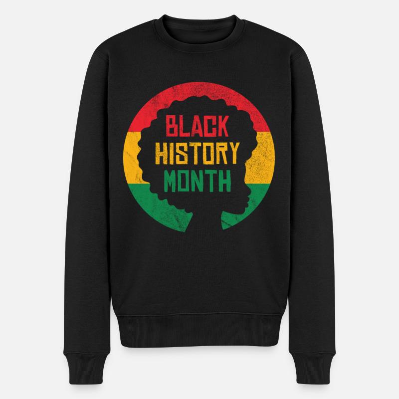 Mois de l'histoire des Noirs - Pull Premium bio Homme - noir