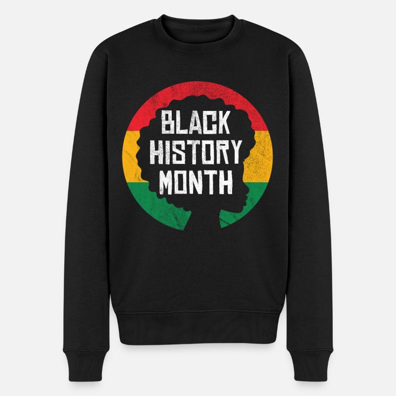Mois de l'histoire des Noirs - Pull Premium bio Homme - noir