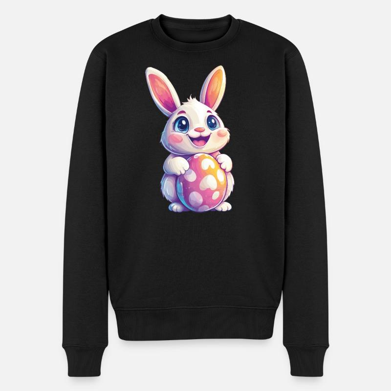 Bunny Easter Easter Bunny - Men's Premium Organic Jumper - black
