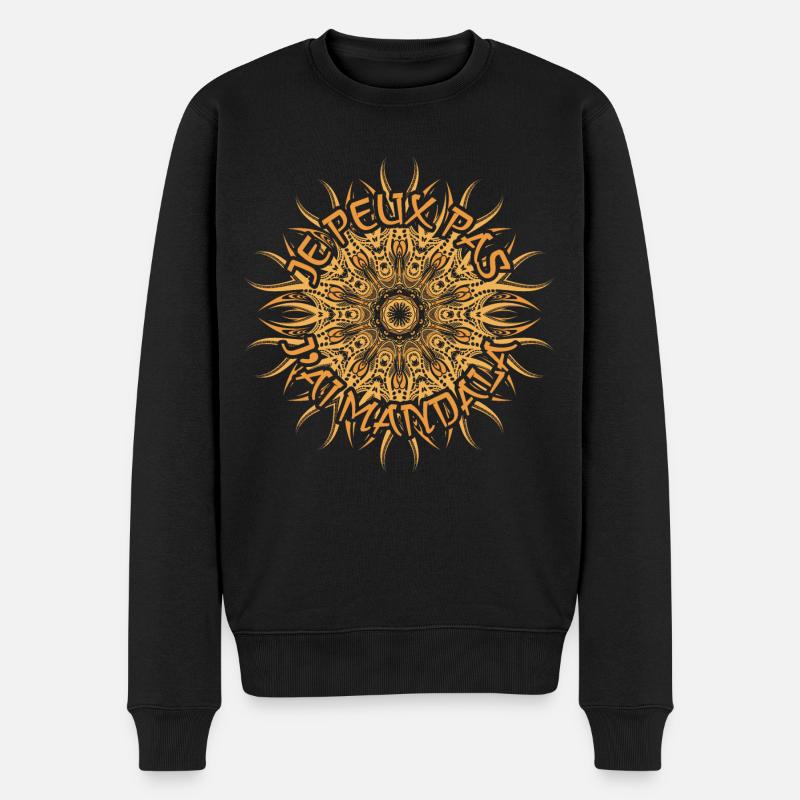 Je Peux Pas J'ai Mandala - Humour - Pull Premium bio Homme - noir