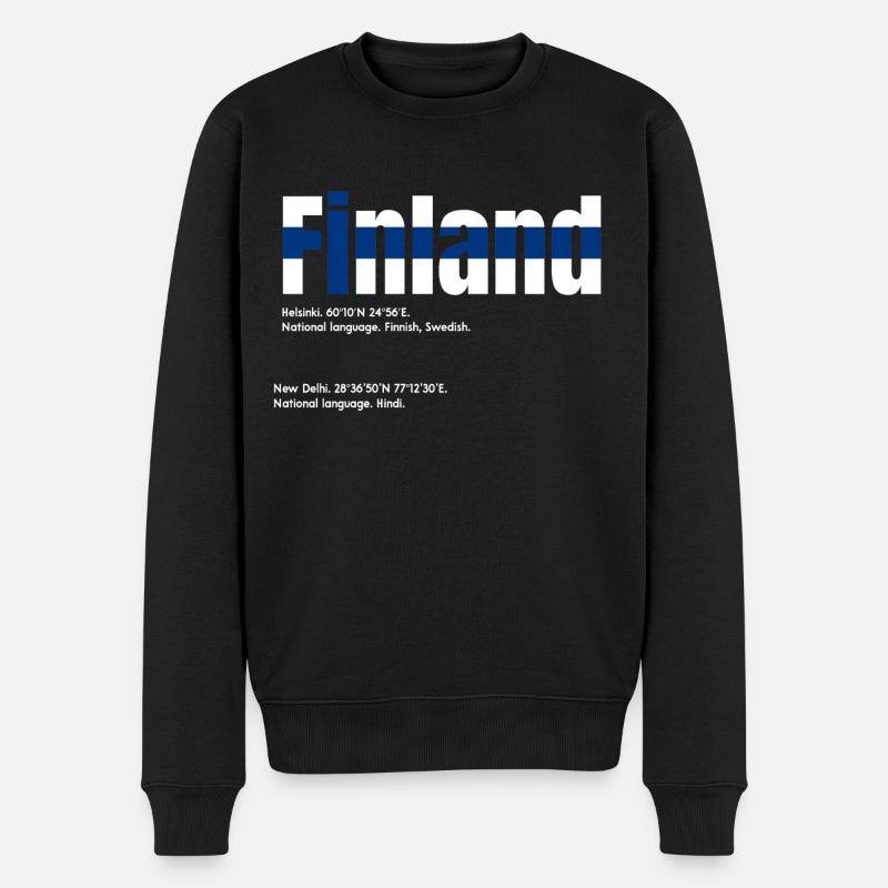 La Finlande - Pull Premium bio Homme - noir