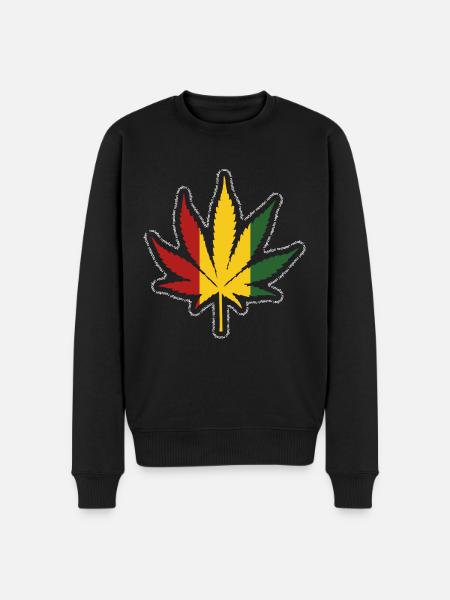 Reggae - Men's Premium Organic Jumper - black