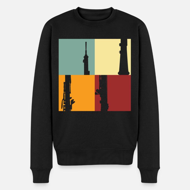 hautbois - Pull Premium bio Homme - noir