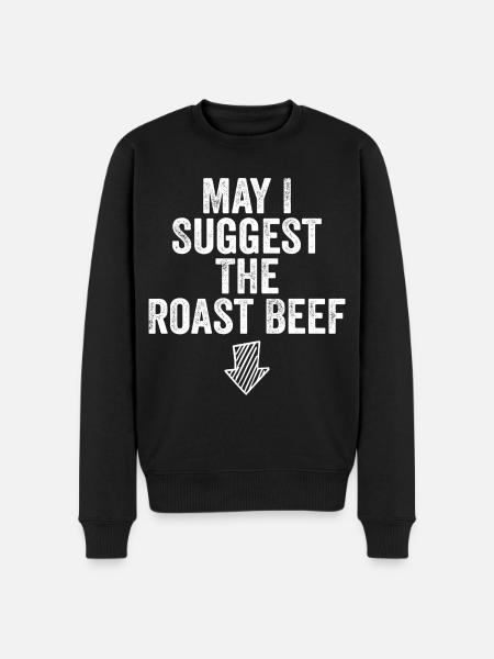May i suggest the roast beef - Men's Premium Organic Jumper - black