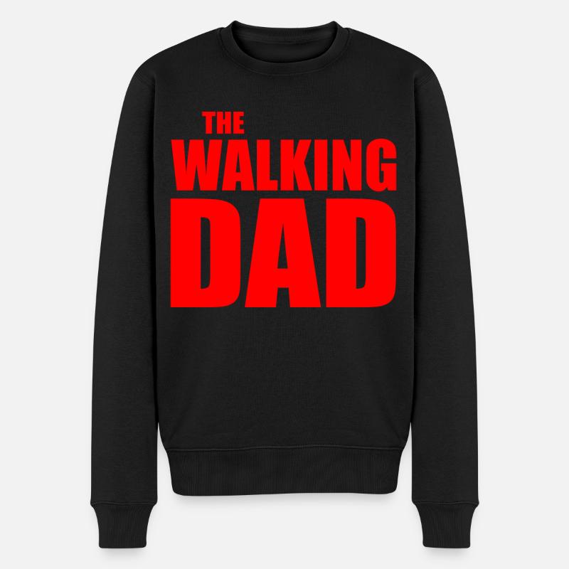 The walking dad - Pull Premium bio Homme - noir