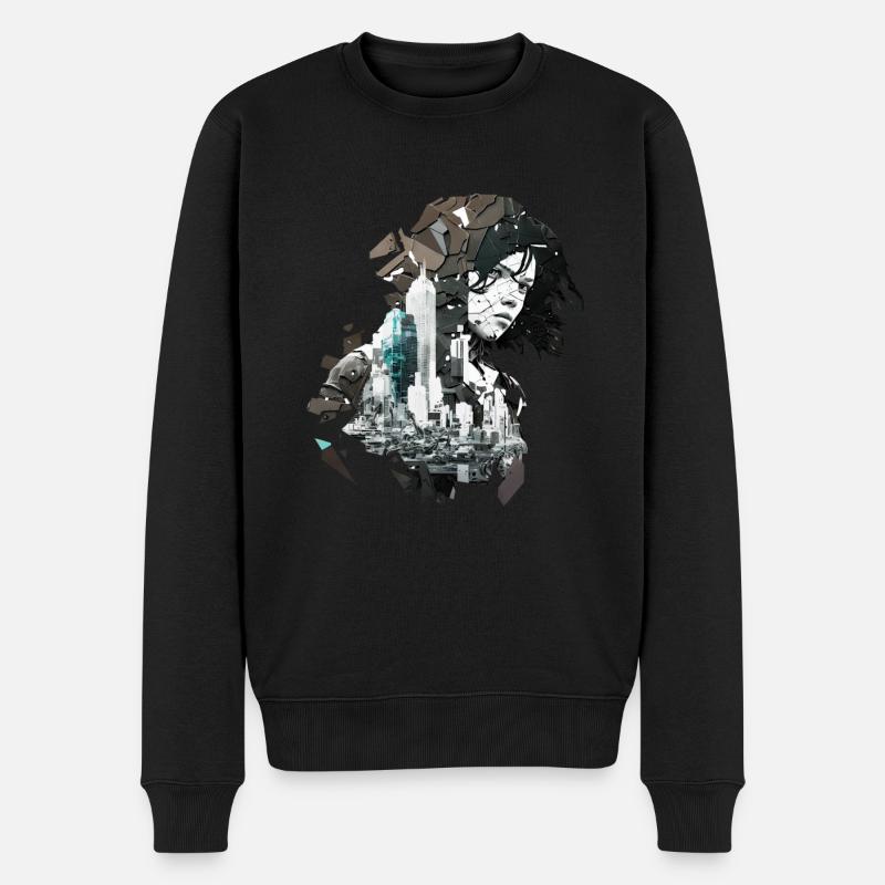 Anime No25 - Männer Premium Bio Pullover - Schwarz