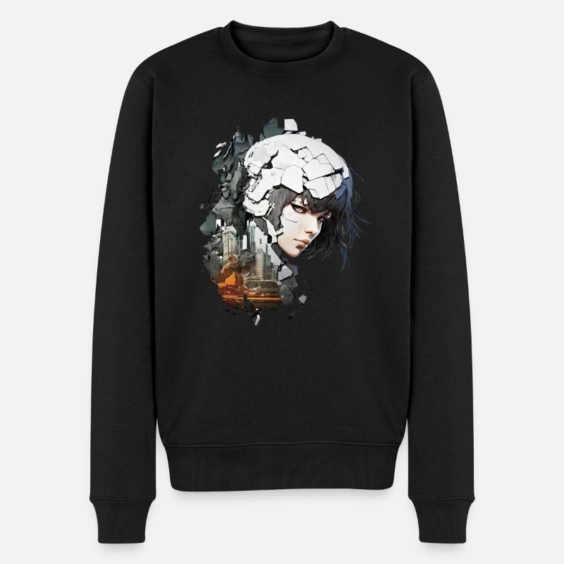Anime No21 - Männer Premium Bio Pullover - Schwarz