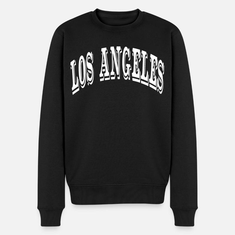 Los Angeles - Pull Premium bio Homme - noir